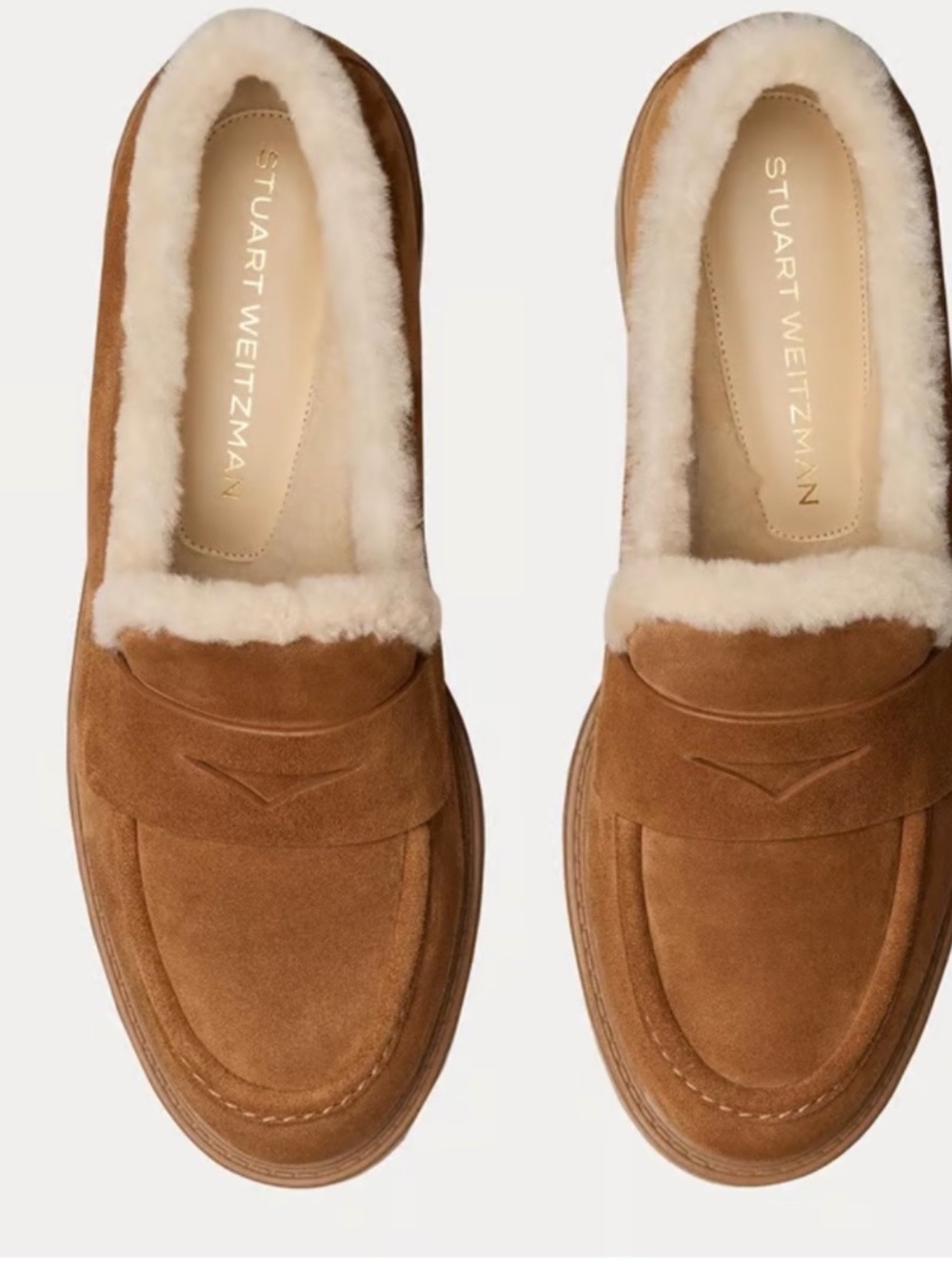 Stuart Weitzman CELIA LITE SHEARLING LOAFER. BRAND NEW!! Size 8.5